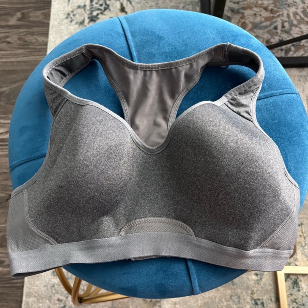 Layer 8 Gray Sports Bra Large